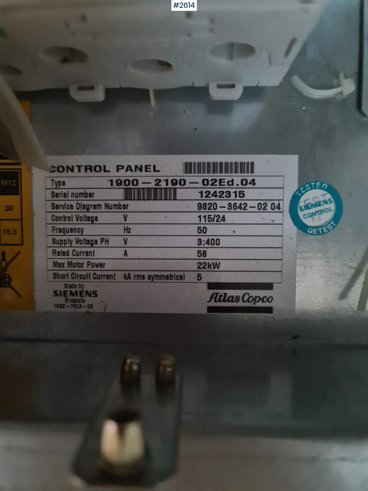 2009 Atlas Copco ZT 22FF - Air compressor: picture 2 2009 Atlas Copco ZT 22FF - Air compressor: picture 2