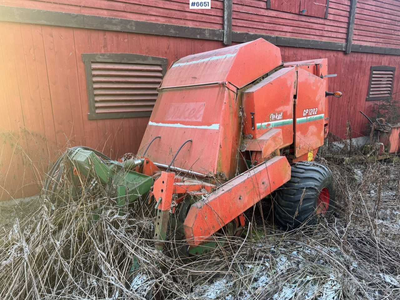 Approx. 1995 Orkel GP1202 Round Baler. - Tedding equipment: picture 2 Approx. 1995 Orkel GP1202 Round Baler. - Tedding equipment: picture 2