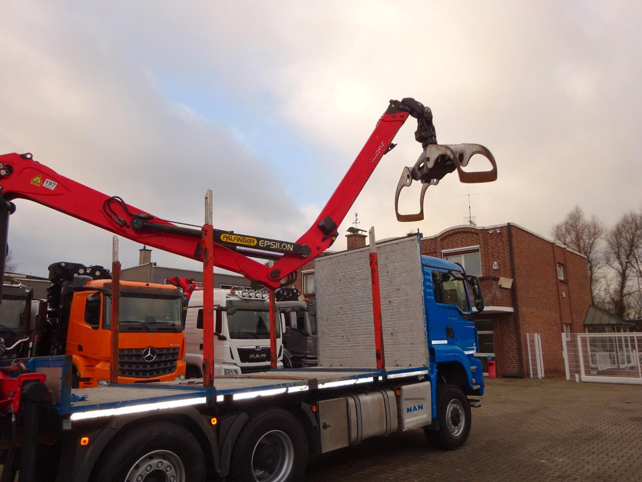 MAN 28.500 TGS mit EPSILON-Kran+Achleitner Anhänger MAN 28.500 TGS Allrad + EPSILON-Kran + GREIFER - Timber truck, Crane truck: picture 5 MAN 28.500 TGS mit EPSILON-Kran+Achleitner Anhänger MAN 28.500 TGS Allrad + EPSILON-Kran + GREIFER - Timber truck, Crane truck: picture 5