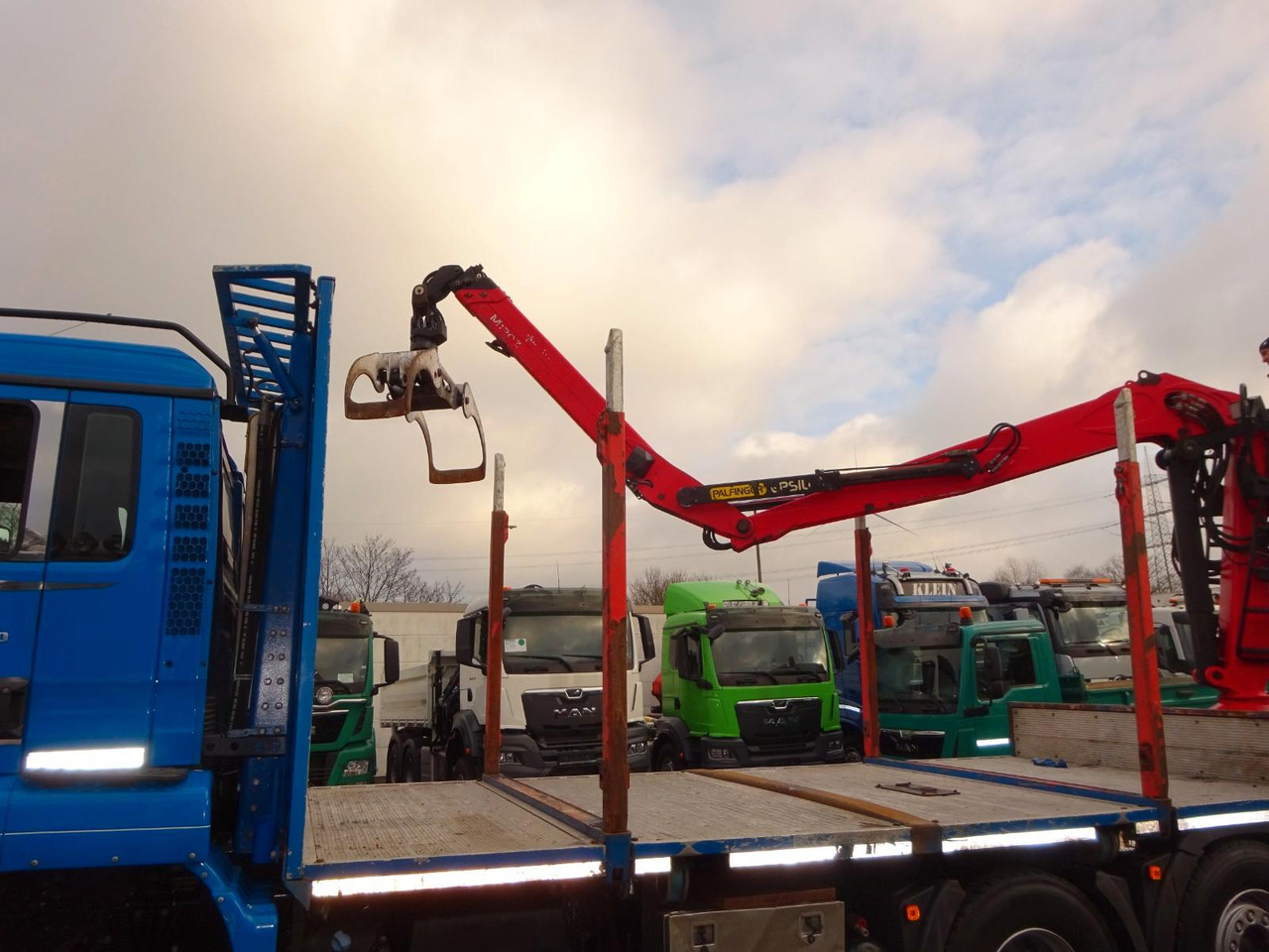 MAN 28.500 TGS mit EPSILON-Kran+Achleitner Anhänger MAN 28.500 TGS Allrad + EPSILON-Kran + GREIFER - Timber truck, Crane truck: picture 4 MAN 28.500 TGS mit EPSILON-Kran+Achleitner Anhänger MAN 28.500 TGS Allrad + EPSILON-Kran + GREIFER - Timber truck, Crane truck: picture 4