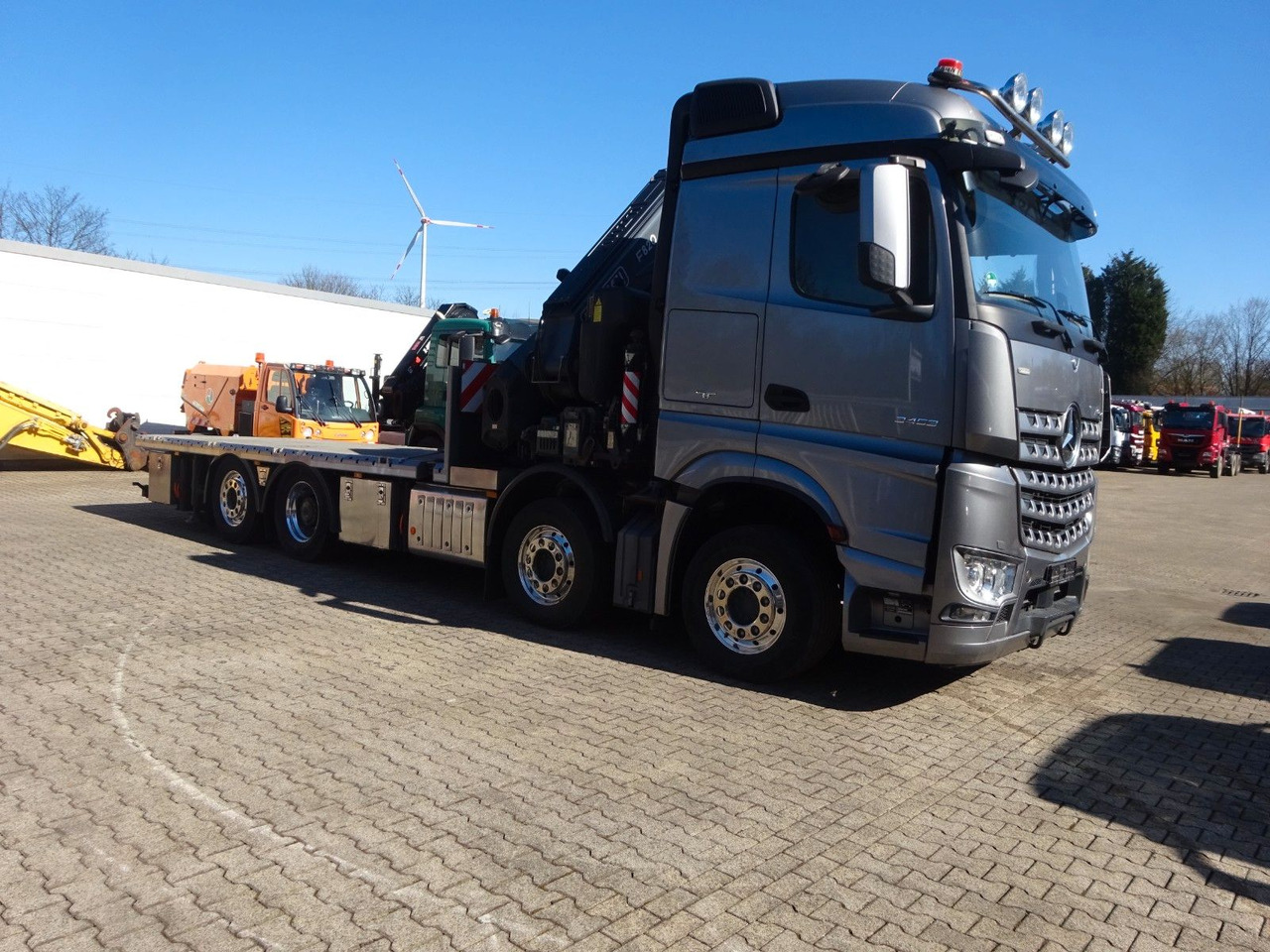 New Crane truck, Dropside/ Flatbed truck Mercedes-Benz 3453  Plattform + Fassi F820 Kran  8x2 Mercedes-Benz 3453 FASSI F820 Kran 8x Hydr. Ausschub: picture 15