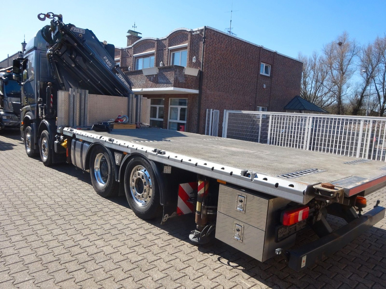 New Crane truck, Dropside/ Flatbed truck Mercedes-Benz 3453  Plattform + Fassi F820 Kran  8x2 Mercedes-Benz 3453 FASSI F820 Kran 8x Hydr. Ausschub: picture 11