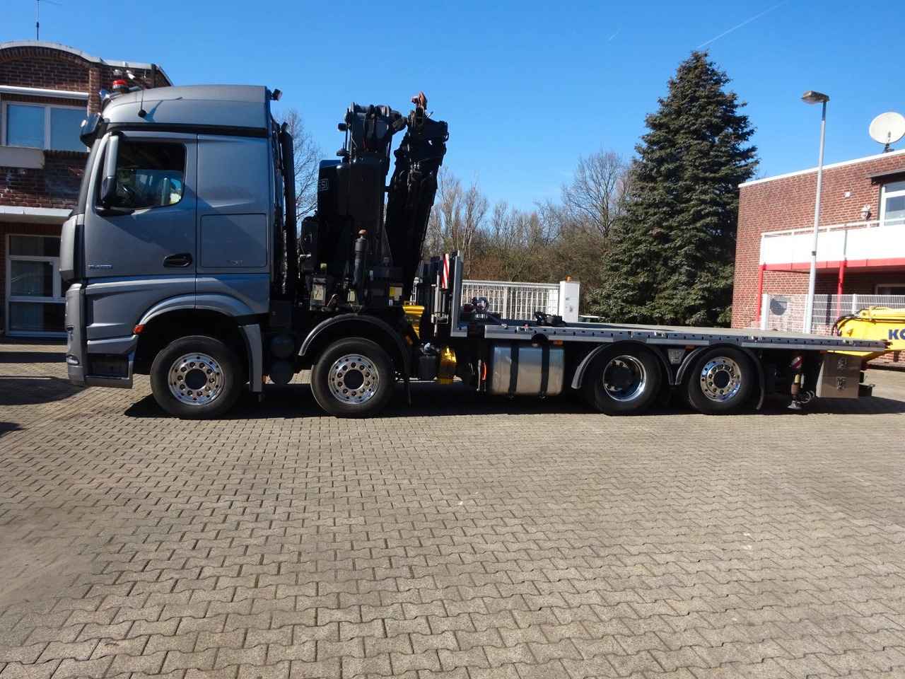 New Crane truck, Dropside/ Flatbed truck Mercedes-Benz 3453  Plattform + Fassi F820 Kran  8x2 Mercedes-Benz 3453 FASSI F820 Kran 8x Hydr. Ausschub: picture 10