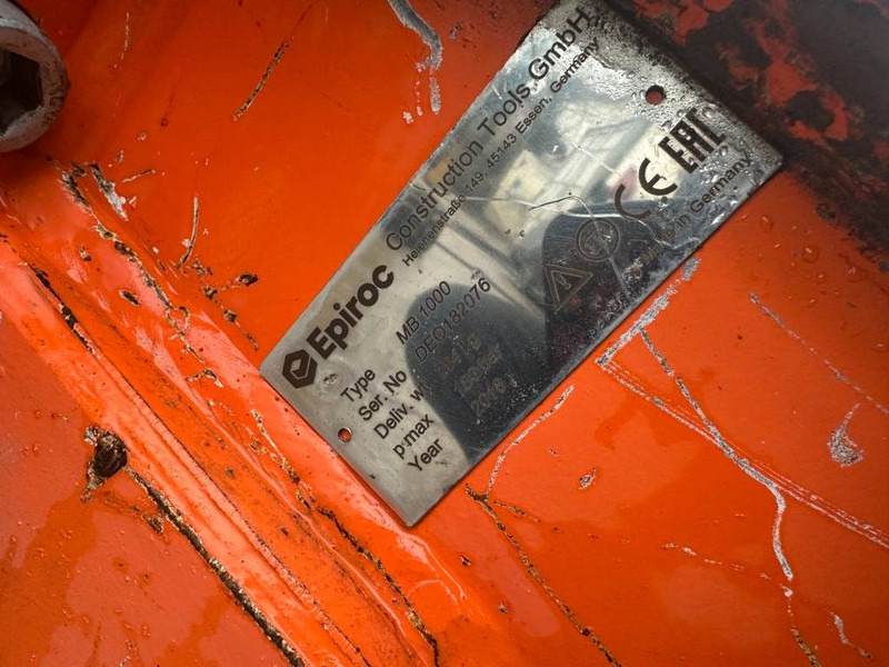 Epiroc MB 1000 Hydraulikhammer 10.000 EUR - Hydraulic hammer for Construction machinery: picture 4 Epiroc MB 1000 Hydraulikhammer 10.000 EUR - Hydraulic hammer for Construction machinery: picture 4