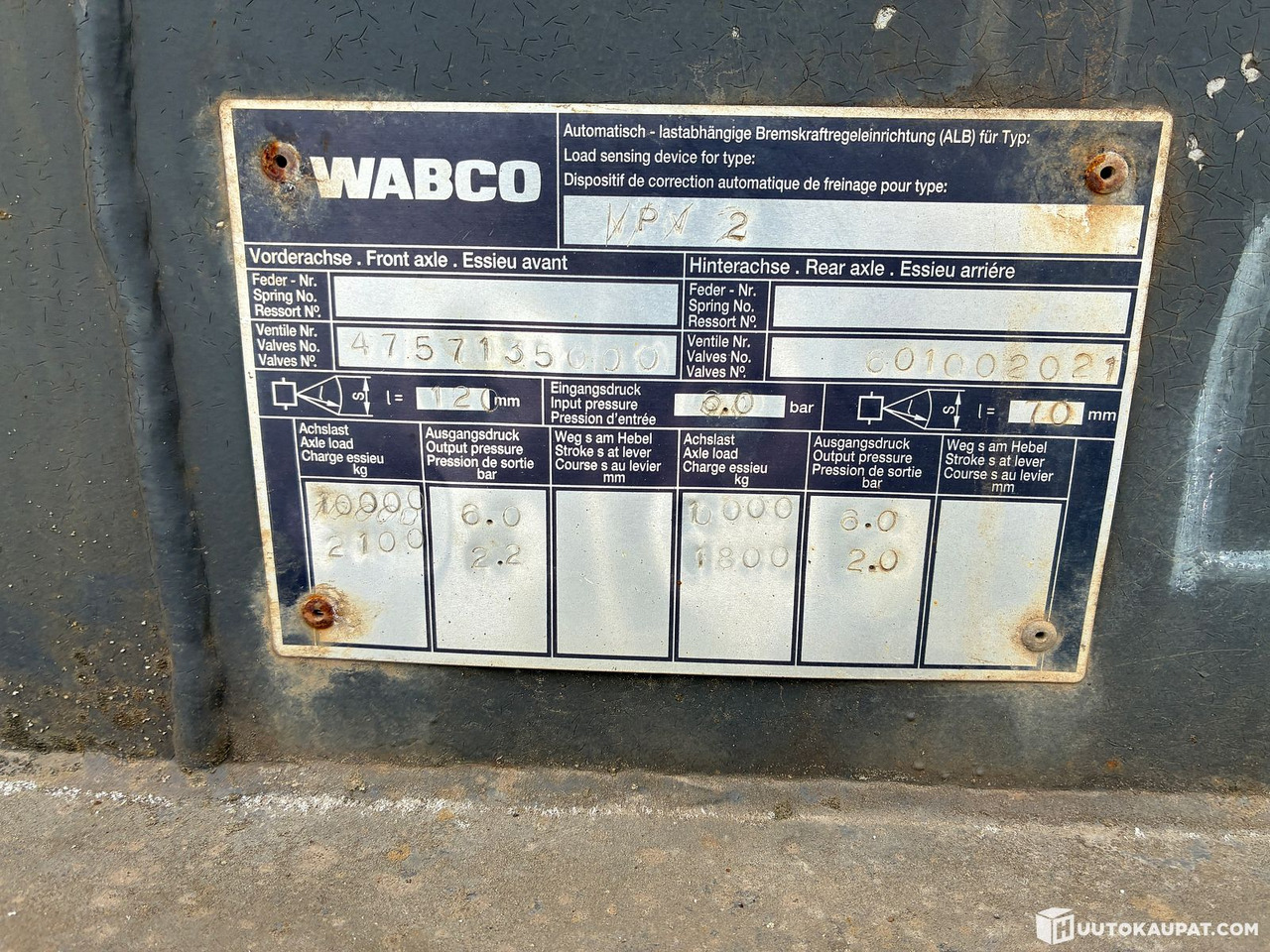 Jyki 2VPV, 1974 trailer, Akaa - Chassis trailer: picture 5 Jyki 2VPV, 1974 trailer, Akaa - Chassis trailer: picture 5