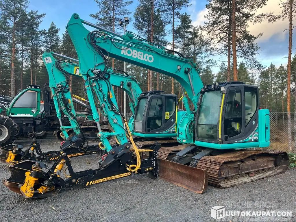 Kobelco SK 140 SRLC-5, 2018, 7,400 h Track-mounted excavator + TMK 300 harvester, Ruovesi - Crawler excavator: picture 1 Kobelco SK 140 SRLC-5, 2018, 7,400 h Track-mounted excavator + TMK 300 harvester, Ruovesi - Crawler excavator: picture 1
