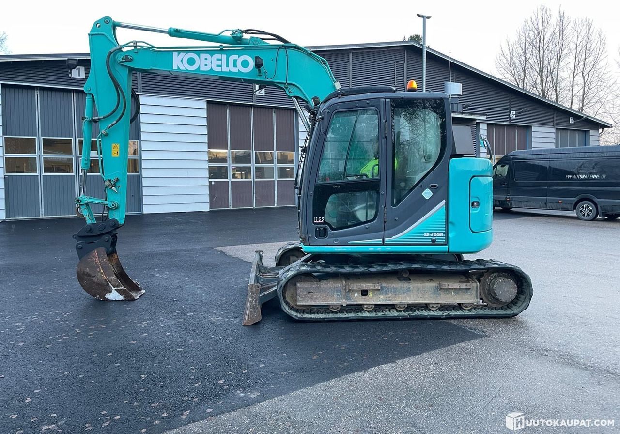 Kobelco SK75SR-3E, 8-tonne excavator with mono boom, 2014, Ylöjärvi - Mini excavator: picture 1 Kobelco SK75SR-3E, 8-tonne excavator with mono boom, 2014, Ylöjärvi - Mini excavator: picture 1