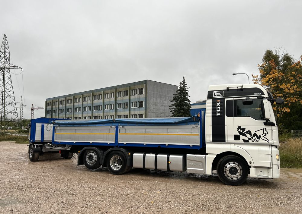 MAN TGX Tandem 1m burty TOP KOMPLET / ALUFELGI / zarejestrowany gotowy do pracy / przyczepa 18t / FULL OPCJA / 26.420 26.460 26.500 26.400 26.440 26.480 26.510 460 500 - Dropside/ Flatbed truck: picture 2 MAN TGX Tandem 1m burty TOP KOMPLET / ALUFELGI / zarejestrowany gotowy do pracy / przyczepa 18t / FULL OPCJA / 26.420 26.460 26.500 26.400 26.440 26.480 26.510 460 500 - Dropside/ Flatbed truck: picture 2