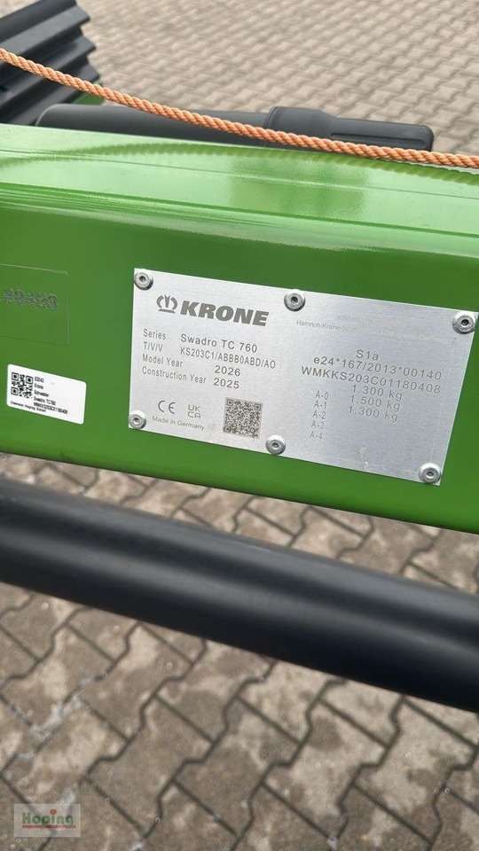 Krone Swadro TC760 - Tedder/ Rake: picture 3 Krone Swadro TC760 - Tedder/ Rake: picture 3