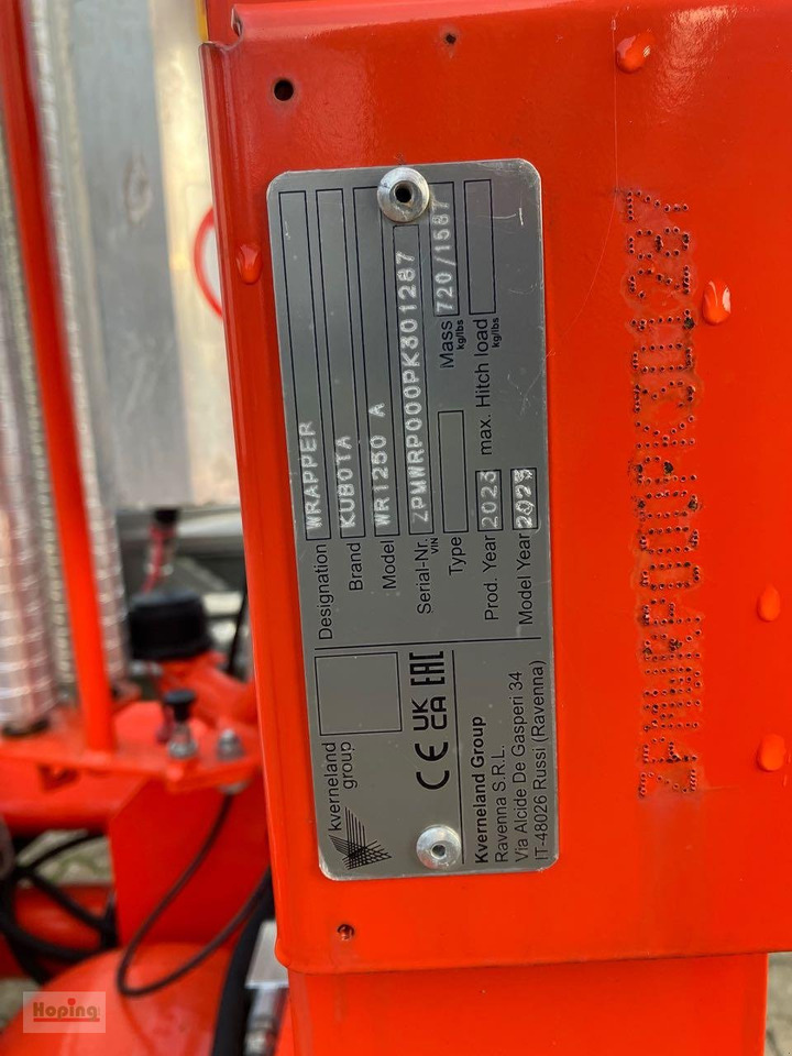 Kubota WR1250 SII - Bale wrapper: picture 5 Kubota WR1250 SII - Bale wrapper: picture 5