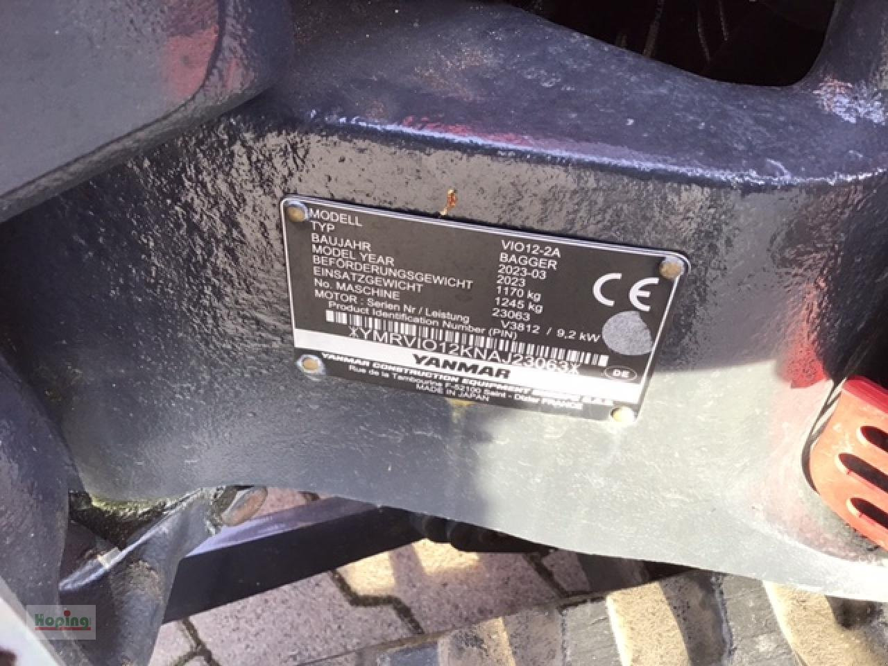 Mini excavator Yanmar VIO12-2A: picture 8 Mini excavator Yanmar VIO12-2A: picture 8