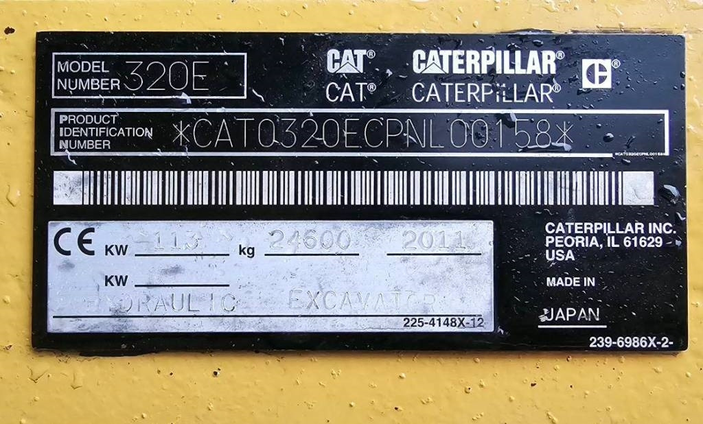 Crawler excavator CAT 320 EL RR: picture 48