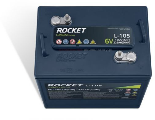 Akumulator trakcyjny 6V 225Ah - Battery for Aerial platform: picture 3 Akumulator trakcyjny 6V 225Ah - Battery for Aerial platform: picture 3