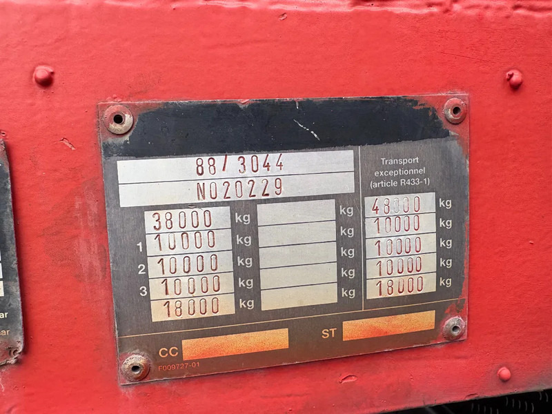 Dropside/ Flatbed semi-trailer Nooteboom OVB - 48VV / 2x uitschuifbaar 2855cm / BPW ASSEN / 3x hydraulisch gestuurd / APK - TUV OKTOBER 2025 /: picture 10