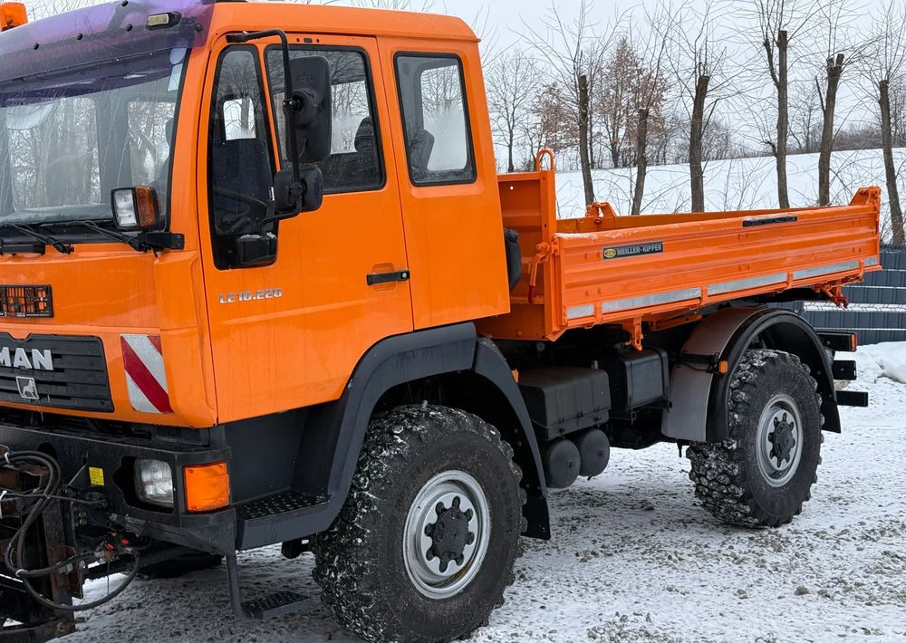 MAN * MAN 10-220 * Pług * Kiper Wywrotka Meiller * 4x4 * Zimowe Utrzymanie * Unimog * - Tipper: picture 3 MAN * MAN 10-220 * Pług * Kiper Wywrotka Meiller * 4x4 * Zimowe Utrzymanie * Unimog * - Tipper: picture 3