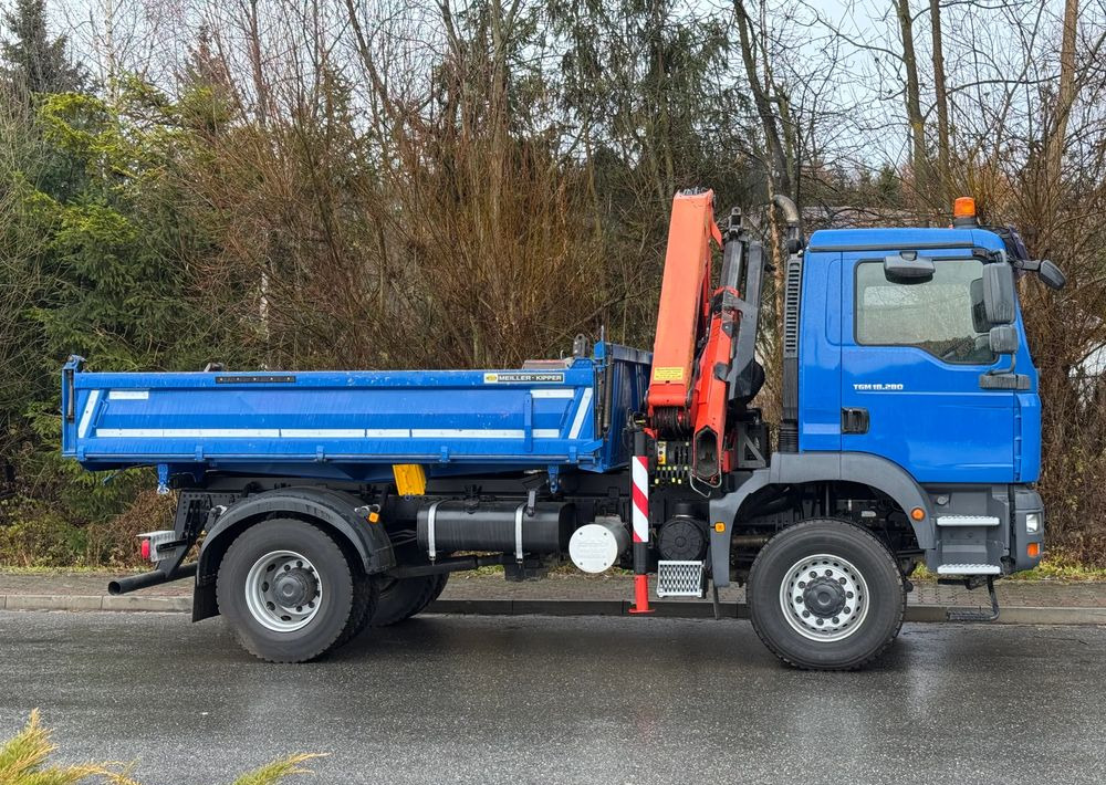 Tipper MAN * MAN 18 280 * Kiper Wywrotka * 4x4 * HDS Palfinger  120 STAN BARDZO DOBRY * Sprowadzony: picture 10