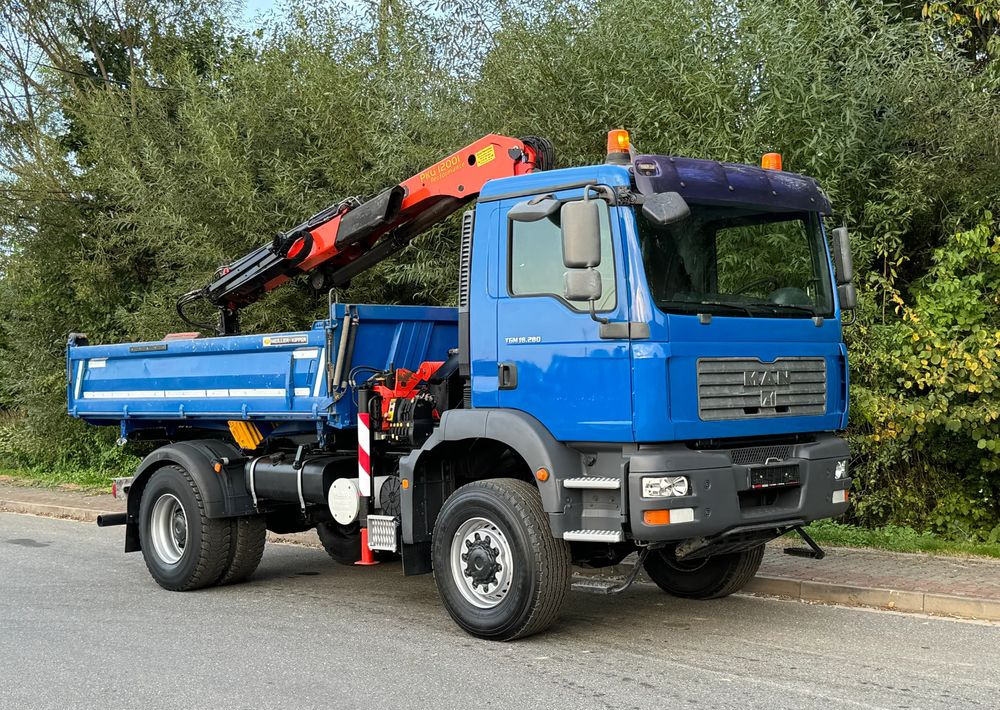 MAN * MAN 18 280 * Kiper Wywrotka * 4x4 * HDS Palfinger 120 STAN BARDZO DOBRY * Sprowadzony - Tipper: picture 2 MAN * MAN 18 280 * Kiper Wywrotka * 4x4 * HDS Palfinger 120 STAN BARDZO DOBRY * Sprowadzony - Tipper: picture 2