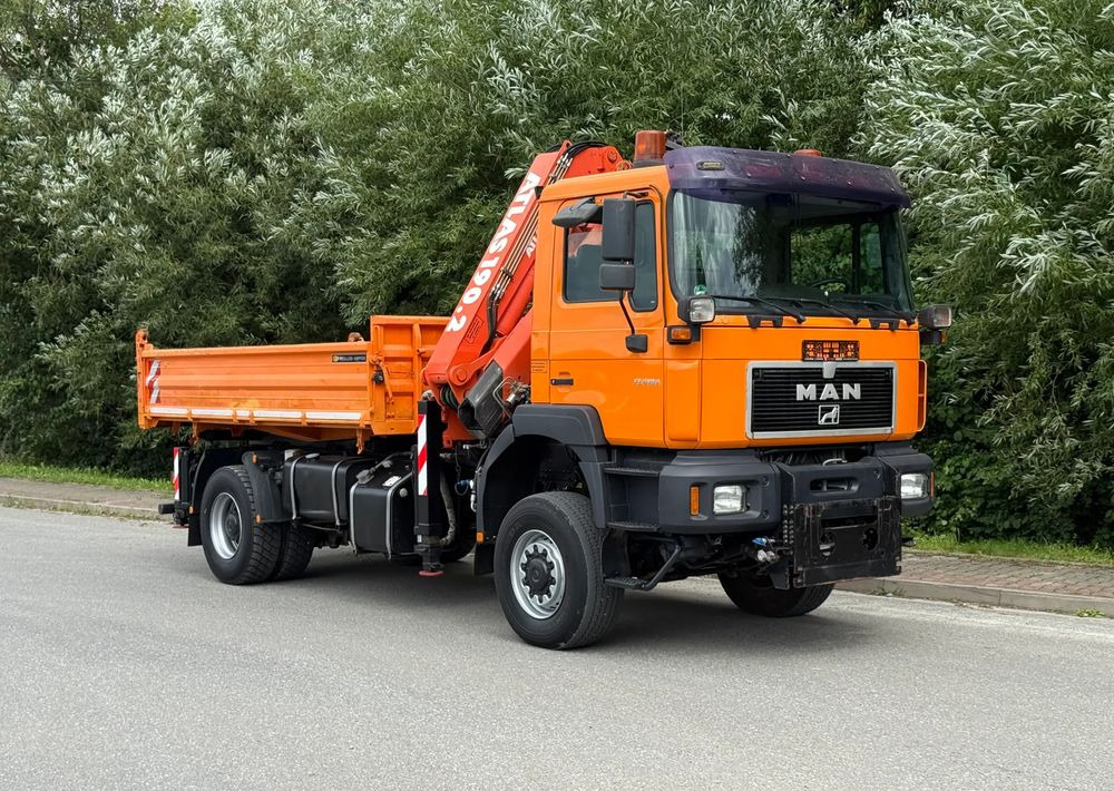 MAN * MAN FE 410 A * Kiper Wywrotka * 4x4 * HDS ATLAS 190 * Sprowadzony* Bardzo Dobry Stan * - Tipper: picture 1 MAN * MAN FE 410 A * Kiper Wywrotka * 4x4 * HDS ATLAS 190 * Sprowadzony* Bardzo Dobry Stan * - Tipper: picture 1