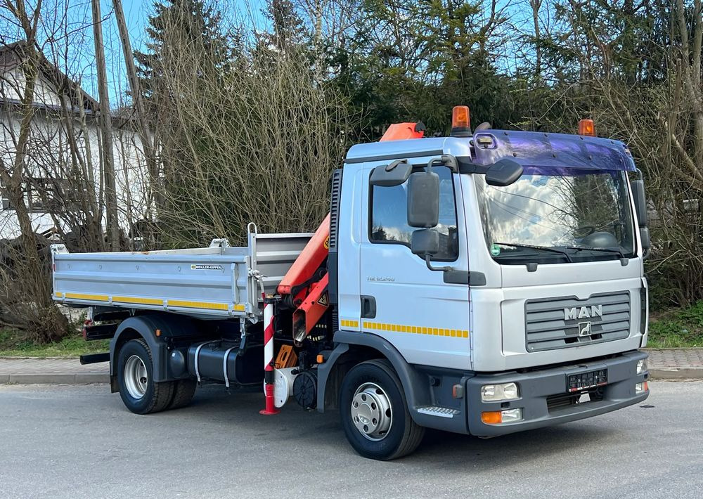 MAN MAN TGL 12-240 Kiper Wywrotka 4x2 Kran PALFINGER PK 12500 BARDZO DOBRY STAN - Tipper: picture 2 MAN MAN TGL 12-240 Kiper Wywrotka 4x2 Kran PALFINGER PK 12500 BARDZO DOBRY STAN - Tipper: picture 2