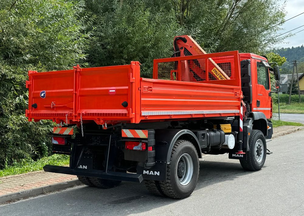 Tipper MAN TGM 18-280 MAN 4x4 HDS PALFINGER 105 KIPER WYWROTKA MEILLER BARDZO DOBRY STAN: picture 10
