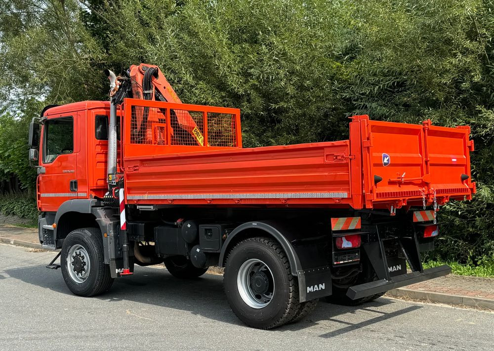 Tipper MAN TGM 18-280 MAN 4x4 HDS PALFINGER 105 KIPER WYWROTKA MEILLER BARDZO DOBRY STAN: picture 18
