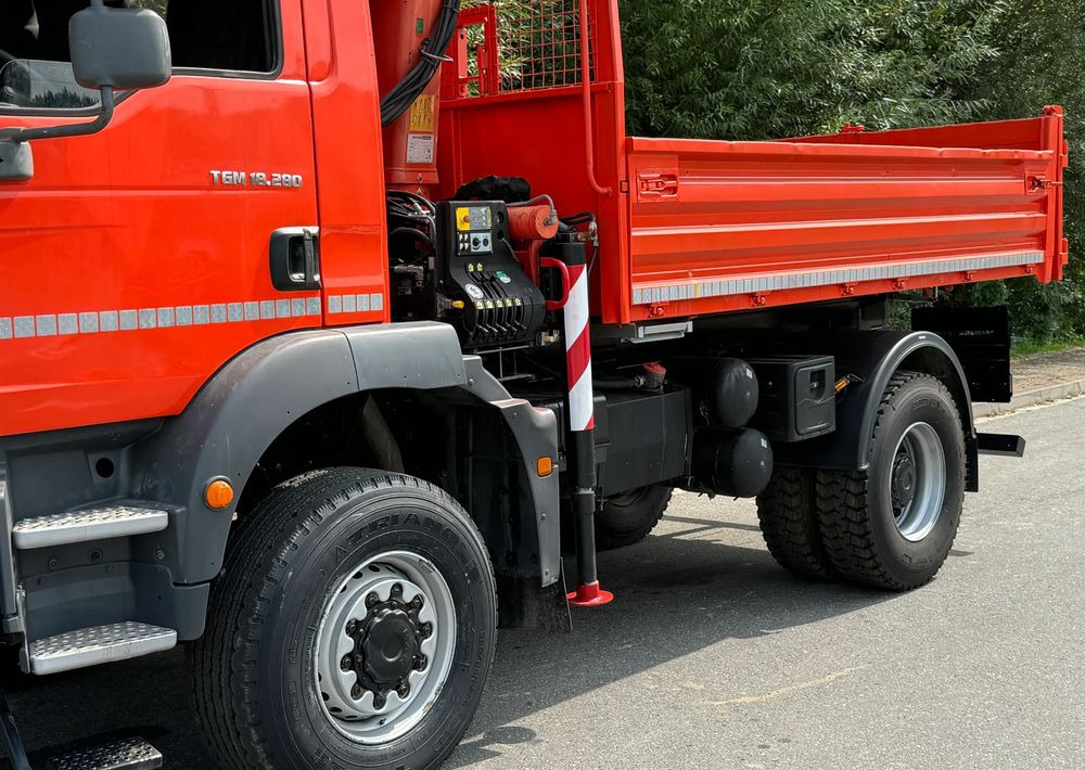 Tipper MAN TGM 18-280 MAN 4x4 HDS PALFINGER 105 KIPER WYWROTKA MEILLER BARDZO DOBRY STAN: picture 15