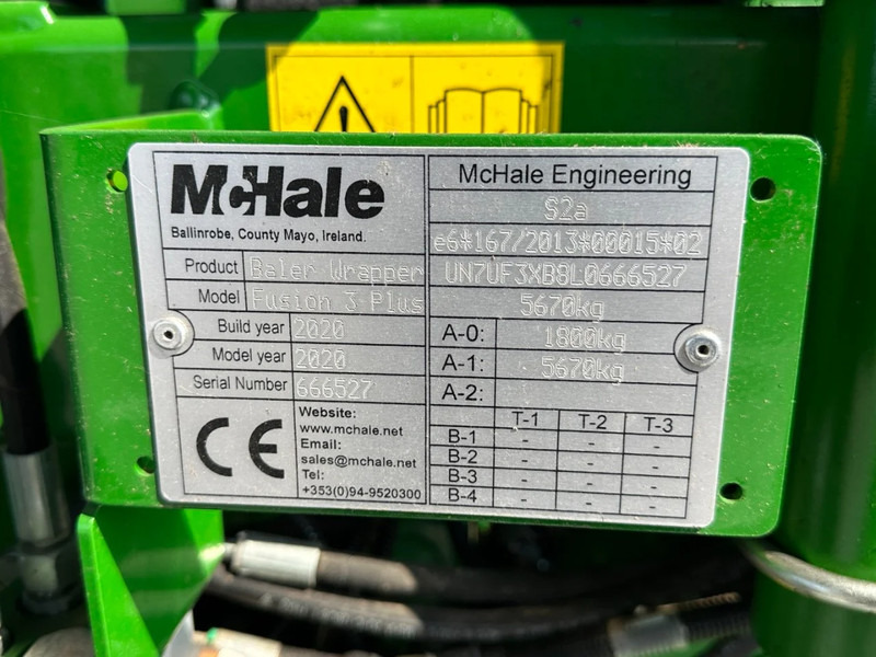 Round baler McHale Fusion 3 plus bj 2020 met 15204 balen: picture 18