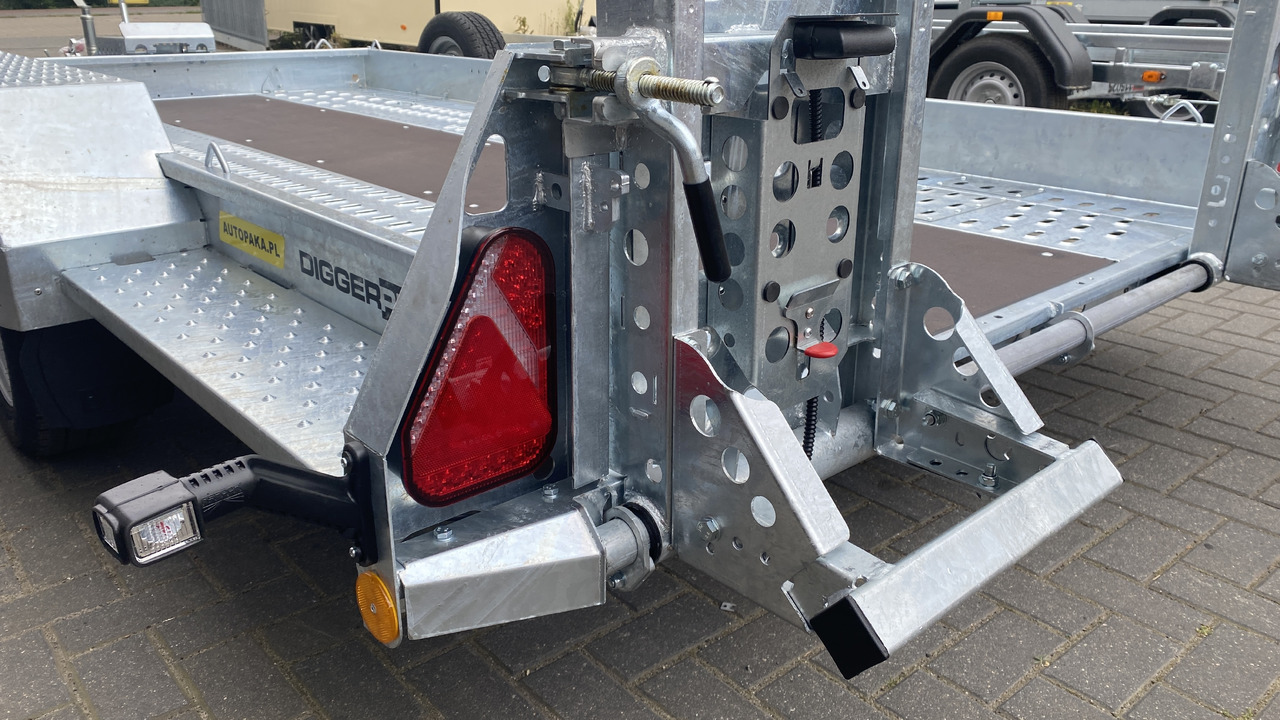 PRZYCZEPA LAWETA DO MINIKOPARKI BUDOWLANA 280x130 CM, DMC 2700 / CONSTRUCTION MINI EXCAVATOR TRANSPORTER TRAILER 280x130 CM, DMC 2700 KG - Plant trailer: picture 2 PRZYCZEPA LAWETA DO MINIKOPARKI BUDOWLANA 280x130 CM, DMC 2700 / CONSTRUCTION MINI EXCAVATOR TRANSPORTER TRAILER 280x130 CM, DMC 2700 KG - Plant trailer: picture 2