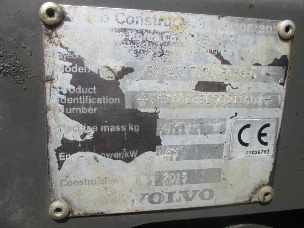 Mini excavator Volvo ECR 88 D: picture 18