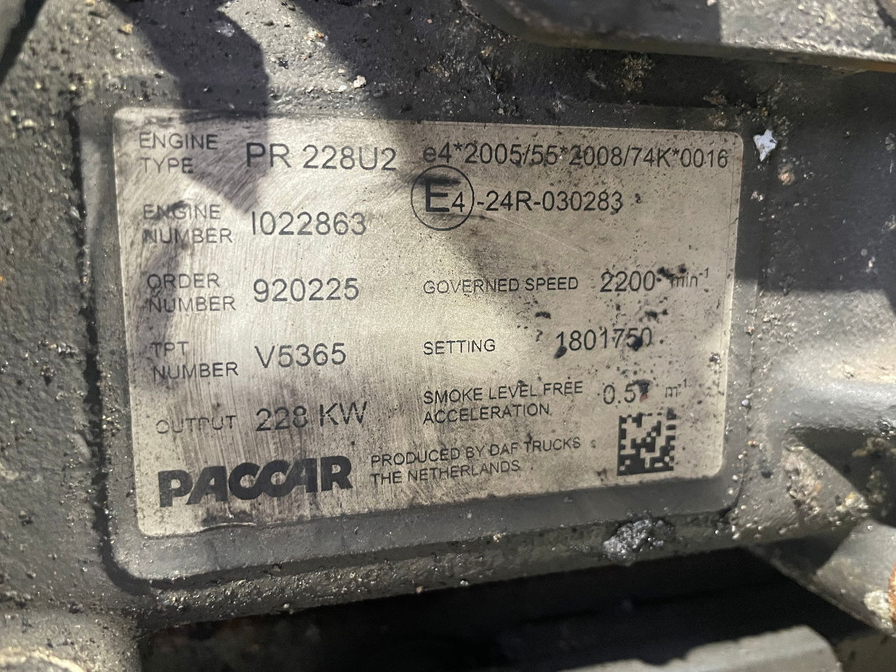 DAF Paccar Motor DAF Solaris PR 228U2 Urbino 12 Van Hool Temsa 228U1 PR 228U2 PR 228 EEV - Engine for Bus: picture 2 DAF Paccar Motor DAF Solaris PR 228U2 Urbino 12 Van Hool Temsa 228U1 PR 228U2 PR 228 EEV - Engine for Bus: picture 2