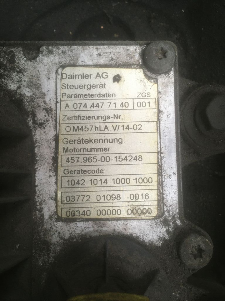 Mercedes-Benz Mercedes Motor OM 457 HLA 457HLA Euro 5 Citaro LE Bj. 2008 457.965 Integro Tourismo - Engine for Bus: picture 4 Mercedes-Benz Mercedes Motor OM 457 HLA 457HLA Euro 5 Citaro LE Bj. 2008 457.965 Integro Tourismo - Engine for Bus: picture 4