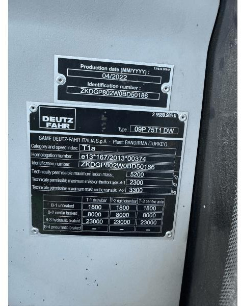 Farm tractor DEUTZ 5080D: picture 8 Farm tractor DEUTZ 5080D: picture 8