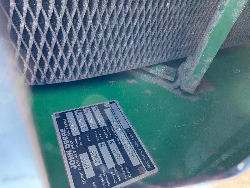 JOHN DEERE 592 - Round baler: picture 4 JOHN DEERE 592 - Round baler: picture 4