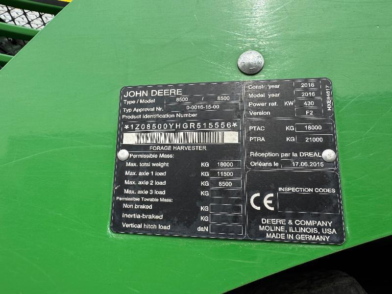 JOHN DEERE 8500 - Forage harvester: picture 5 JOHN DEERE 8500 - Forage harvester: picture 5