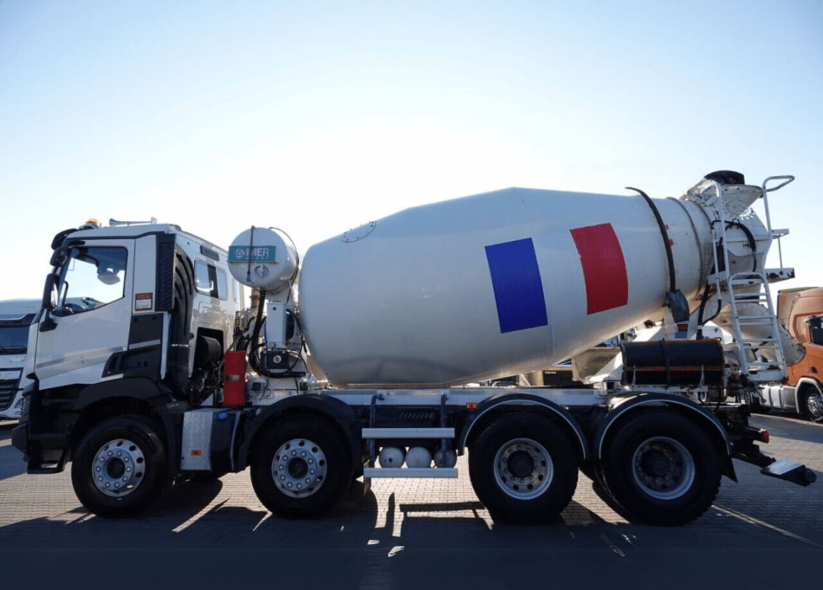 Renault C 430 8×4 Beton Mixer 9m3, TOP !!! - Concrete mixer truck: picture 4 Renault C 430 8×4 Beton Mixer 9m3, TOP !!! - Concrete mixer truck: picture 4