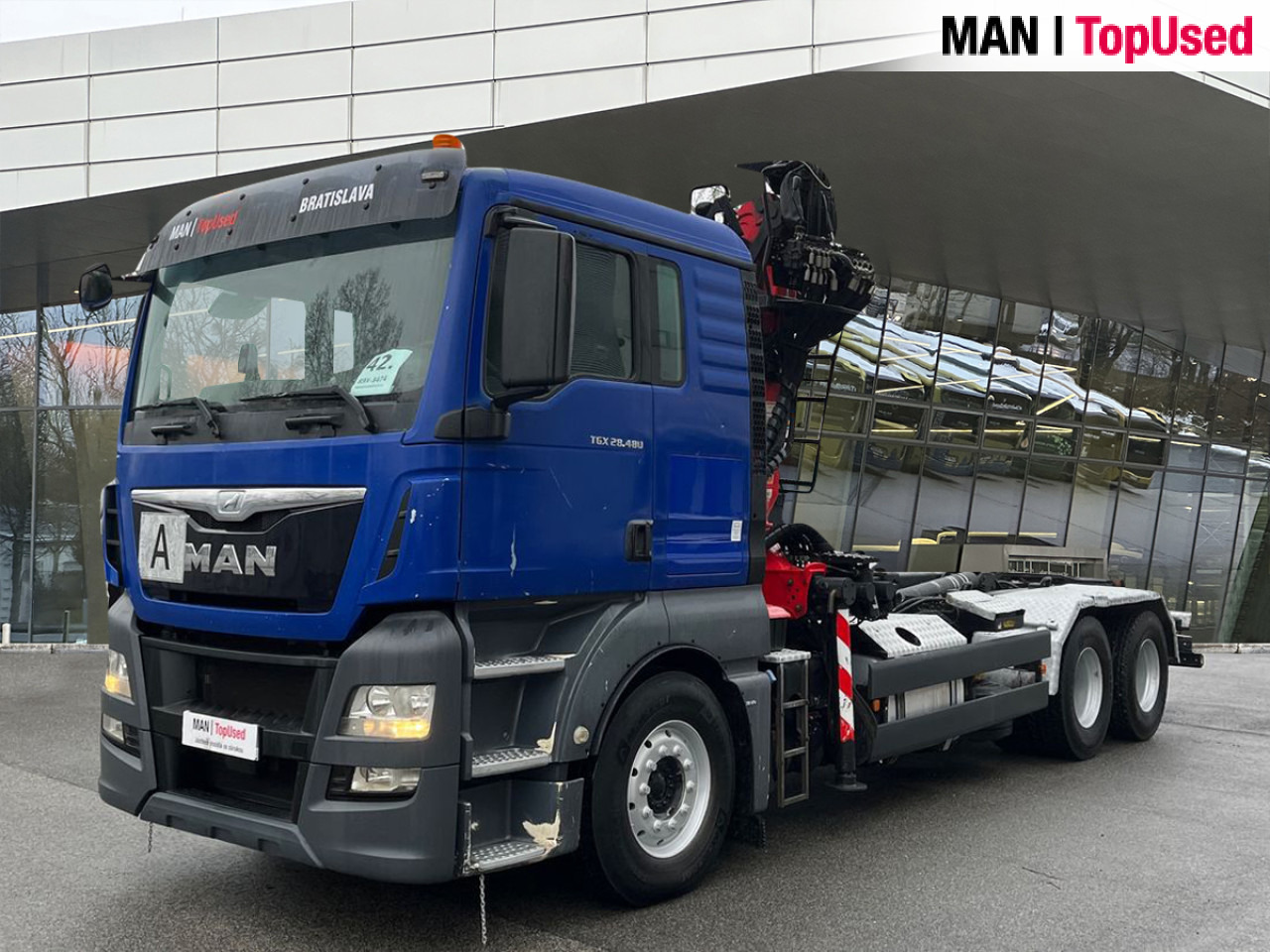 MAN TGX 28.480 6X2-2 BL Euro6 Intarder Klima AHK ZV - Crane truck, Hook lift truck: picture 1 MAN TGX 28.480 6X2-2 BL Euro6 Intarder Klima AHK ZV - Crane truck, Hook lift truck: picture 1