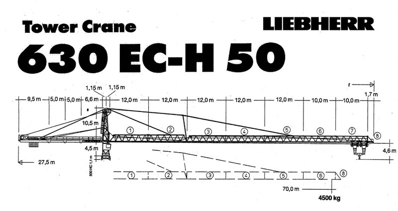 Liebherr 630EC-H50 - Tower crane: picture 1 Liebherr 630EC-H50 - Tower crane: picture 1