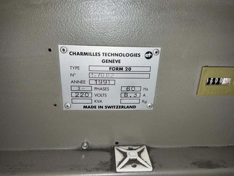 Construction machinery Charmilles Technologies Form 20: picture 9 Construction machinery Charmilles Technologies Form 20: picture 9