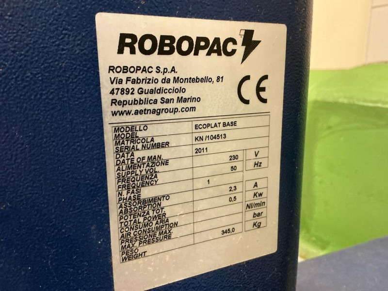 Robopac Ecoplat Base - Food processing equipment: picture 5 Robopac Ecoplat Base - Food processing equipment: picture 5