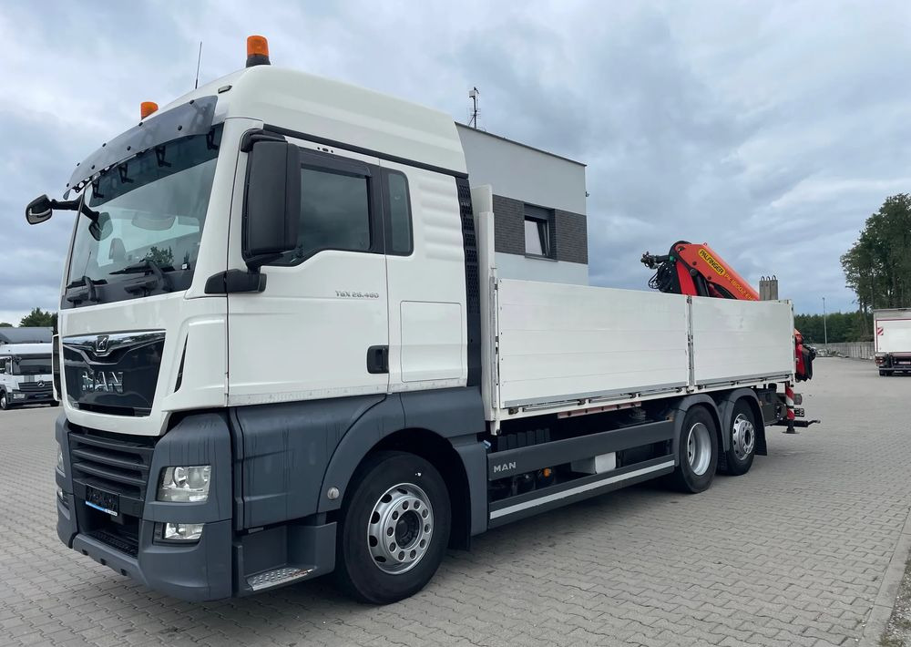 MAN TGX 26.460 HDS, PALFINGER PK 180002-EH, PILOT! - Dropside/ Flatbed truck, Crane truck: picture 1 MAN TGX 26.460 HDS, PALFINGER PK 180002-EH, PILOT! - Dropside/ Flatbed truck, Crane truck: picture 1