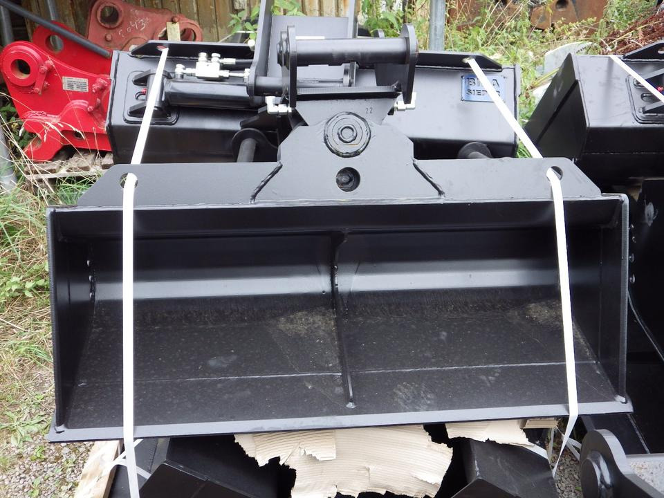 Schwenkbarer Grabenräumlöffel Planierlöffel Humuslöffel MS03 Sym - Excavator bucket: picture 1 Schwenkbarer Grabenräumlöffel Planierlöffel Humuslöffel MS03 Sym - Excavator bucket: picture 1