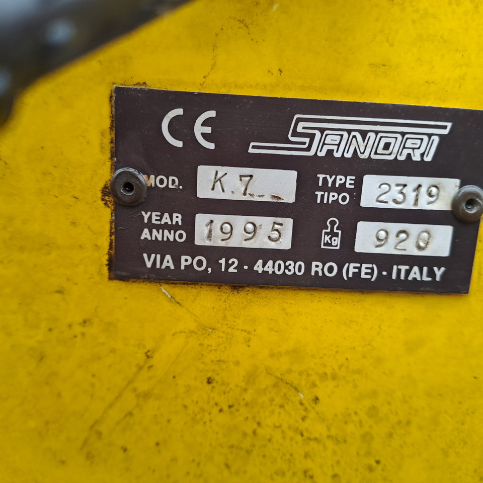 Boom mower DECESPUGLIATORE SANDRI K-7 REVERSIBILE: picture 7