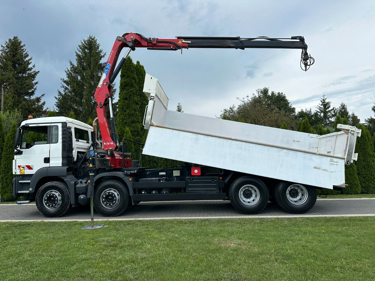 Tipper, Crane truck MAN TGS 440 / 8x4 /CRANE HMF 1530/ TIPPER: picture 7