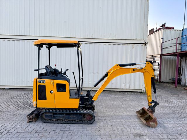 JCB 16C-1 /2022 BJ/ 852 H / verbr. Laufwerk/2xLöffel - Mini excavator: picture 1 JCB 16C-1 /2022 BJ/ 852 H / verbr. Laufwerk/2xLöffel - Mini excavator: picture 1
