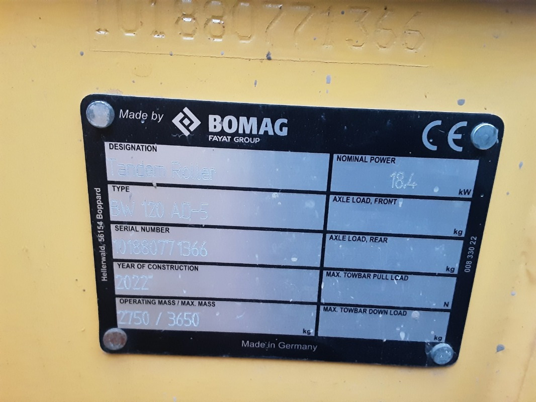 BOMAG DE BW 120 AD-5 Stage V/Tier 4f - Roller: picture 3 BOMAG DE BW 120 AD-5 Stage V/Tier 4f - Roller: picture 3