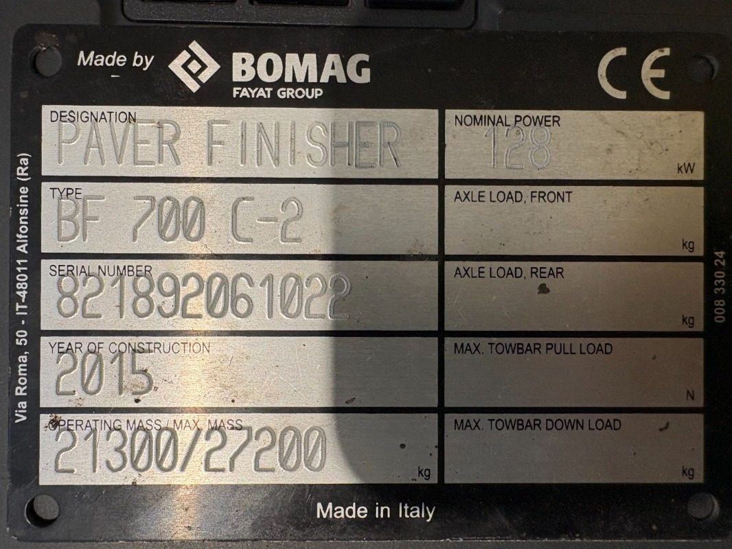 BOMAG IT BF 700 C-2 S500 Stage IV/Tier 4f - Asphalt paver: picture 2 BOMAG IT BF 700 C-2 S500 Stage IV/Tier 4f - Asphalt paver: picture 2