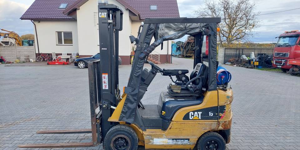 Wózek widłowy Caterpillar GP15N 1,5t pozycjoner, przesuw CAT - LPG forklift: picture 1 Wózek widłowy Caterpillar GP15N 1,5t pozycjoner, przesuw CAT - LPG forklift: picture 1
