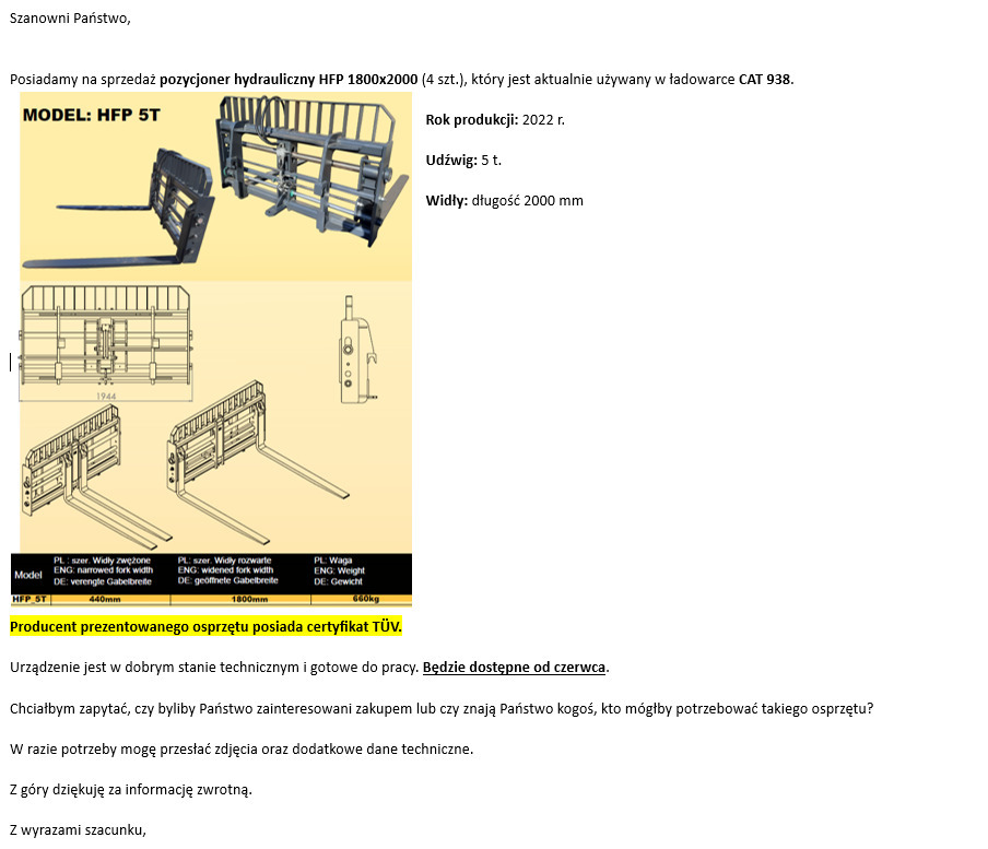 - Forks for Wheel loader: picture 2 - Forks for Wheel loader: picture 2
