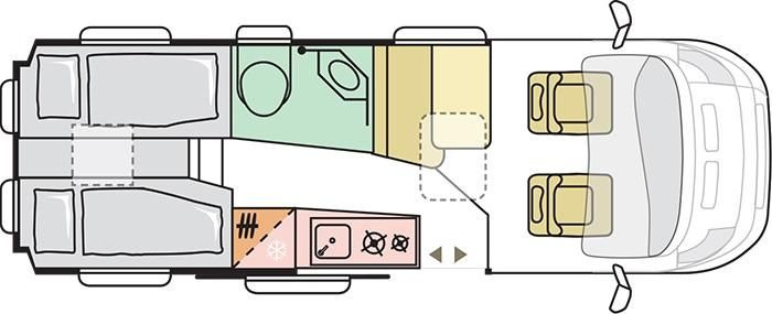Adria Twin Edition 640 SGX Maxi 132kW*138L KÜHLSCHRANK - Camper van: picture 3 Adria Twin Edition 640 SGX Maxi 132kW*138L KÜHLSCHRANK - Camper van: picture 3
