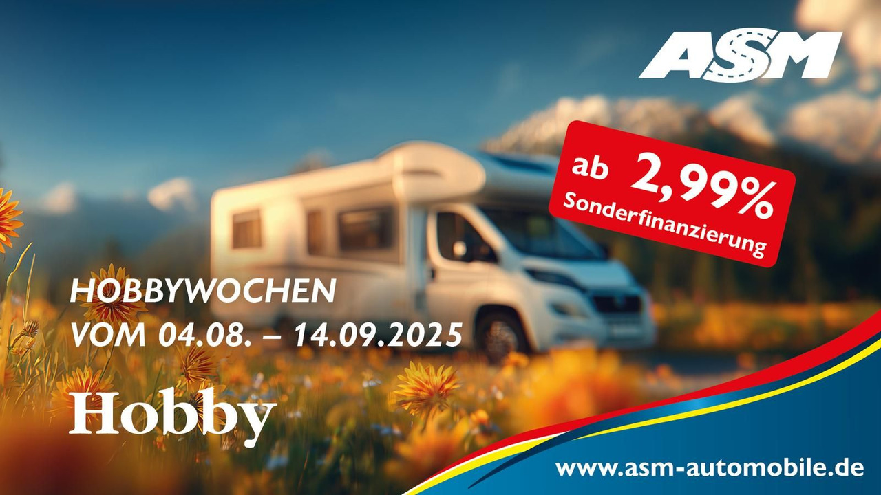 Hobby Ontour C680 GE*AUTOMATIK*LITHIUM*MARKISE*SOFORT* - Semi-integrated motorhome: picture 1 Hobby Ontour C680 GE*AUTOMATIK*LITHIUM*MARKISE*SOFORT* - Semi-integrated motorhome: picture 1